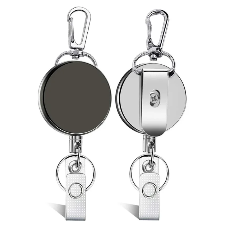 

New Retractable Nurse Badge Reel Clip Badge Holder Students Doctor ID Card Holder Keychain Office Accessories