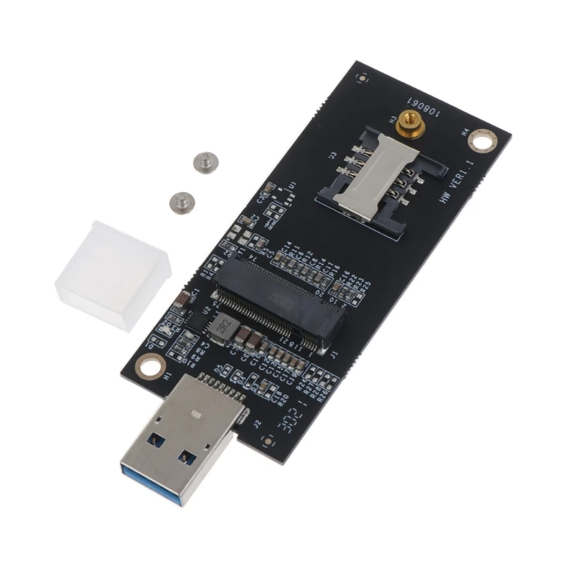 

NGFF. 2-кнопочный корпус адаптера USB3.0 со слотом для Sim-карты для модуля интерфейса 3G 4G WWAN LTE M2 F19E