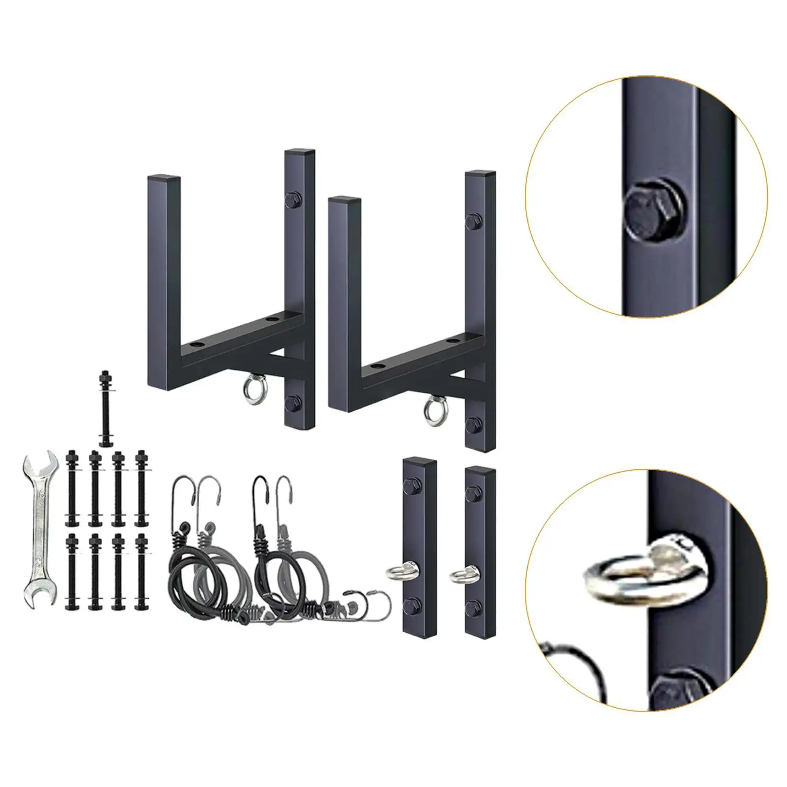 2 стеллажа для лестниц прицепа боковое настенное крепление хранения лестницы