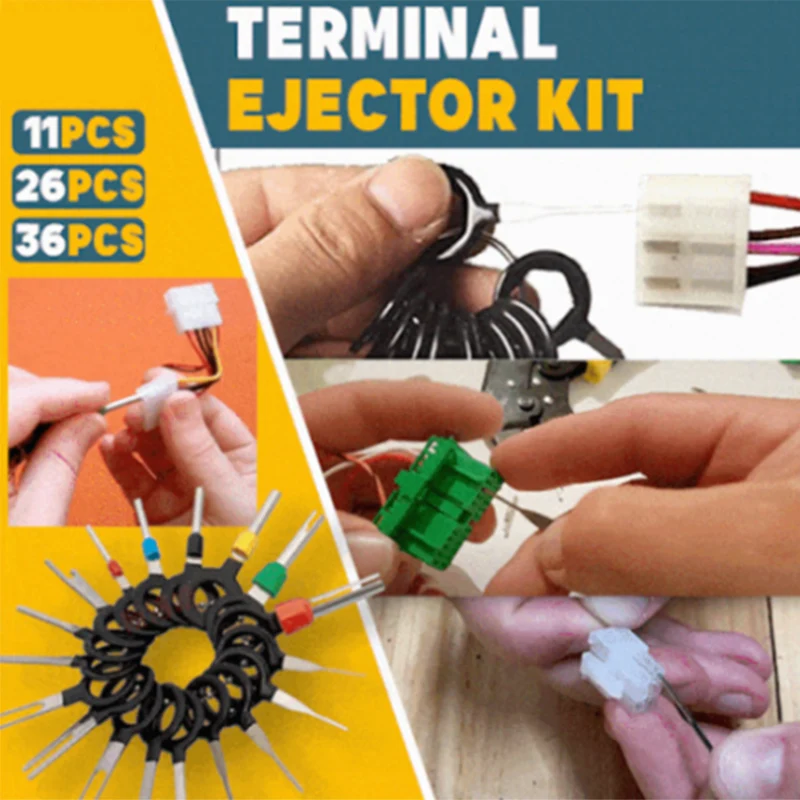 

70Pcs/Set Pin Ejector Wire Kit Extractor Auto Terminal Removal Connector Portable Car Styling