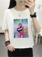 camiseta mujer summer print graphic t shirts short sleeve tshirt cotton ladies tops 2022 korean fashion womens clothing t shirts