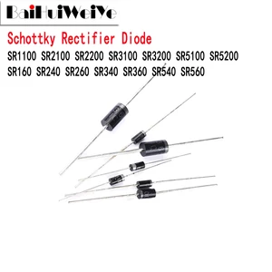 20Pcs Schottky Rectifier Diode SR1100 SR2100 SR2200 SR3100 SR3200 SR5100 SR5200 SR160 SR240 SR260 SR340 SR360 SR540 SR560