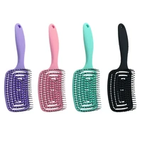 1pc hair brush scalp massage hair comb hairbrush for dry wet curly hair home barber accessories