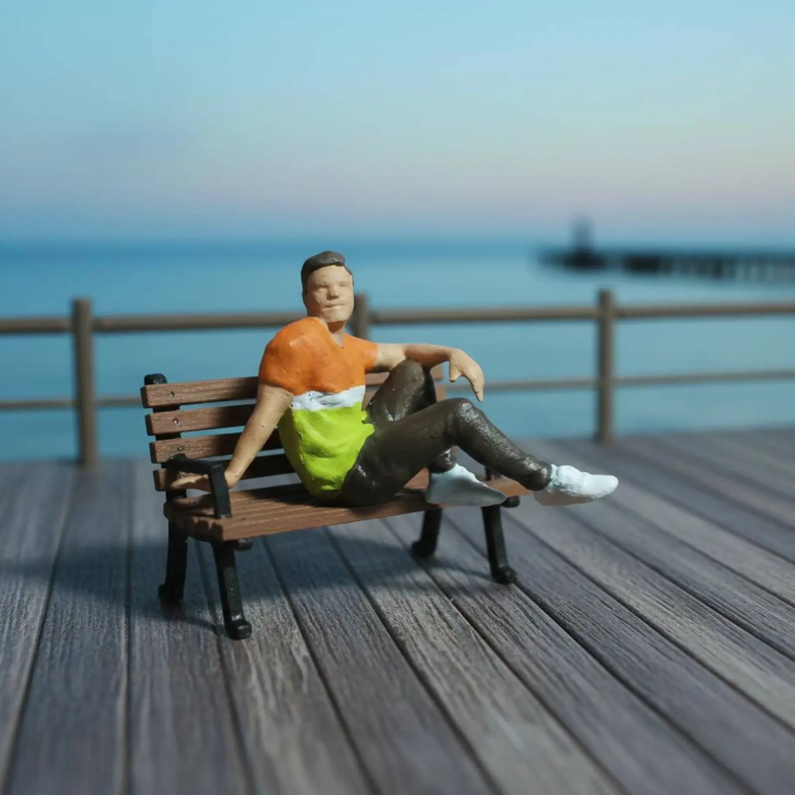 Фото Миниатюрные фигурки для кемпинга, реквизит для фото, масштаб 1:64, мини-куклы для кемпинга, коллекционные фигурки для демонстрации, высококачественные миниатюрные фигурки для сцен №5