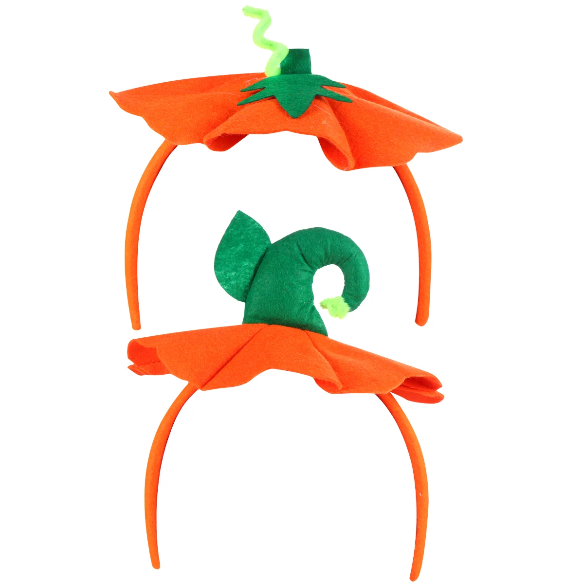 

2Pcs Halloween Plastic Pumpkin Cloth Headband Costume Party Head Bands Headwear Hair Hoops Headpiece Hair Accessories