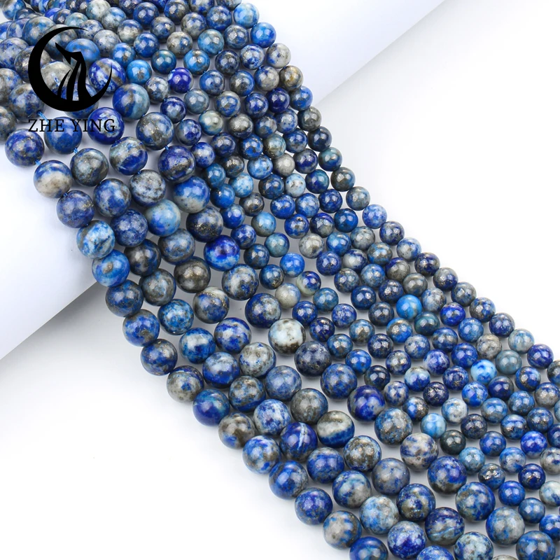 

New Natural Stone Beads Lapis Lazuli Round Loose Beads For Jewelry Making DIY Bracelet Necklace Accessories Strand 15'' 6/8/10mm