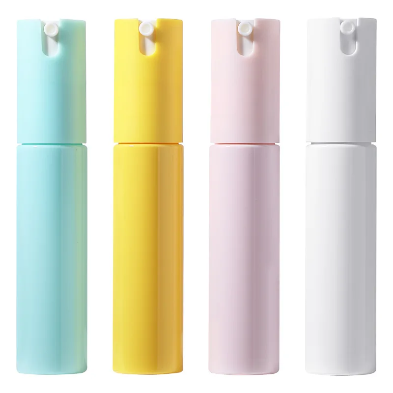 Macaron Color Spray Bottles Fine Mist Alcohol Press Bottle Perfume Small Sample Refillable Bottles 30ml Cosmetic Container