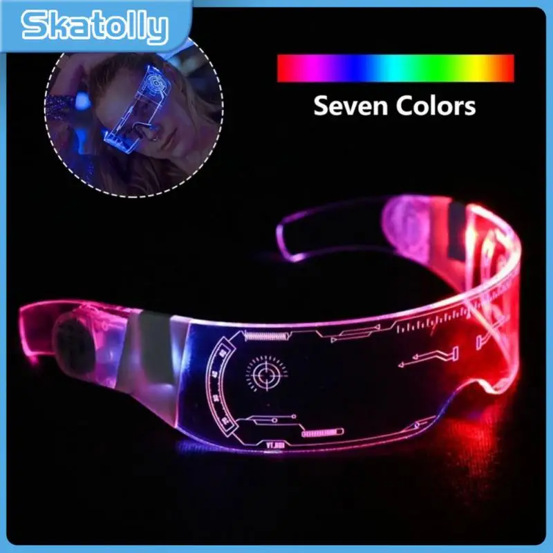 

Designer Sunglasses LED Luminous Sun Glasses Vintage Punk Cycling Glasses Goggles Men Women Fashion Party Eyewear UV400