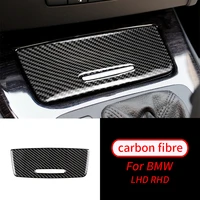 for bmw e90 e92 e93 3 series 2005 2012 real carbon fiber 1pc sticker interior car storage box panel trim cover decals