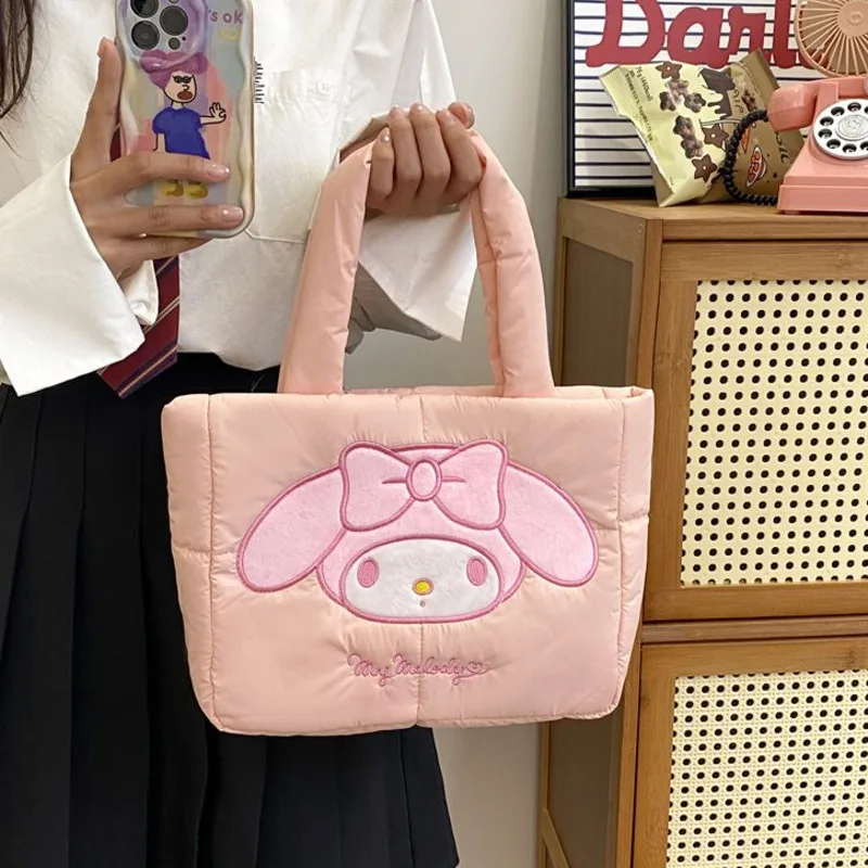 Новая пуховая хлопковая сумка Hello Kitty Melody милая на плечо Kuromi большая