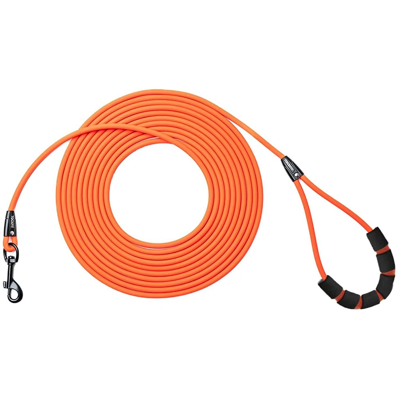 

Dog Leash Long PVC Leashes Durable Outdoor Training Recall Long Lead 5FT 10 FT 20FT 30FT Great for Training Beach Yard Play