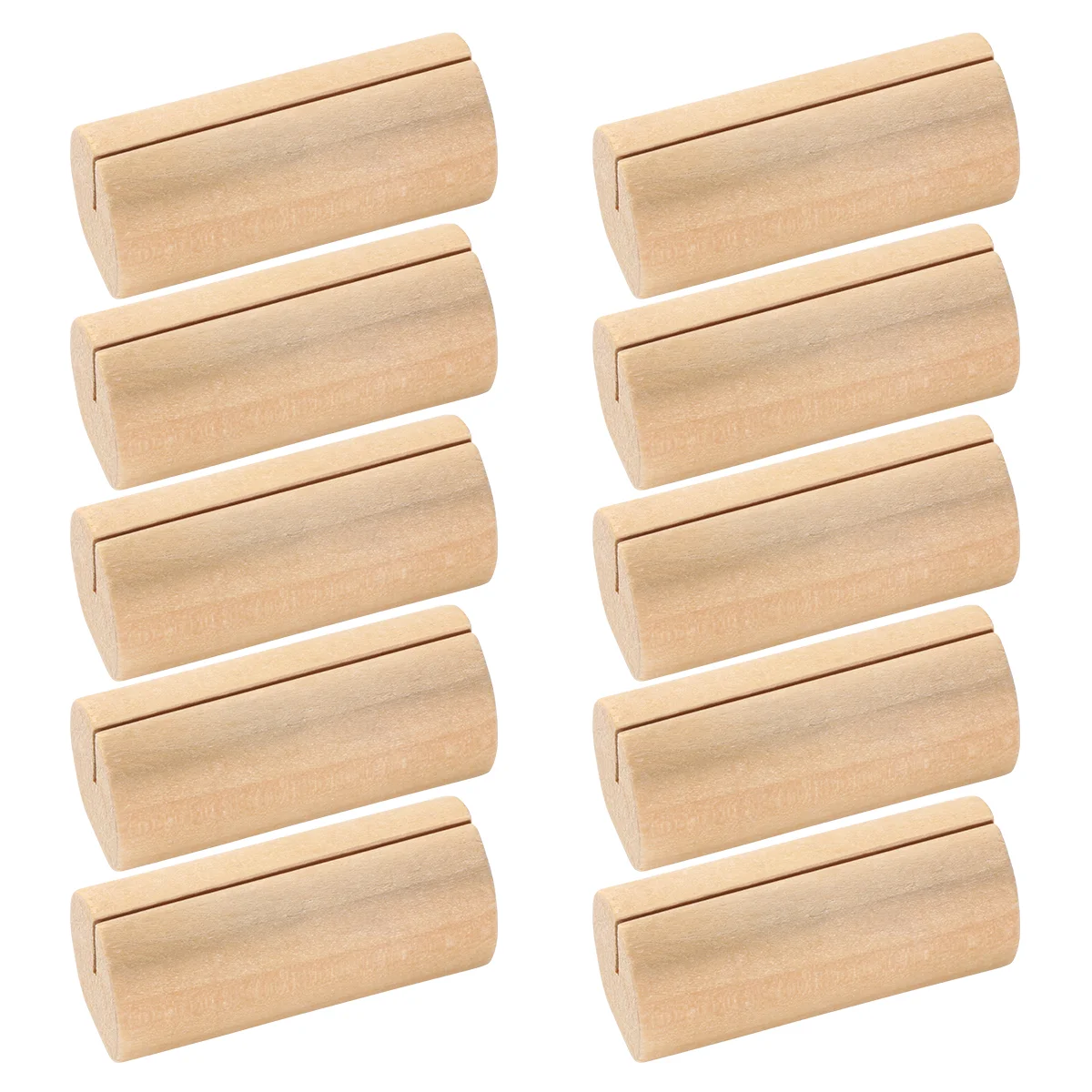 

10 Pcs Business Holder Cylindrical Shaped Thicken Picture Holder Photo Stand for Banquet Birthday Party Meeting