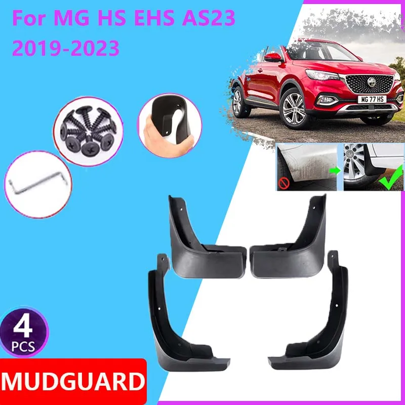 

Car Fenders for MG HS EHS Plug-in PHEV AS23 2019 2020 2021 2022 2023 Rear Mudguards Mud Flap Front Splash Guard Cover Accessorie