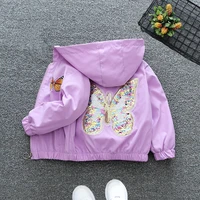 girls jacket spring and autumn new girls thin fashion hoodie kids jackets for girls cotton casual jacket girl clothes