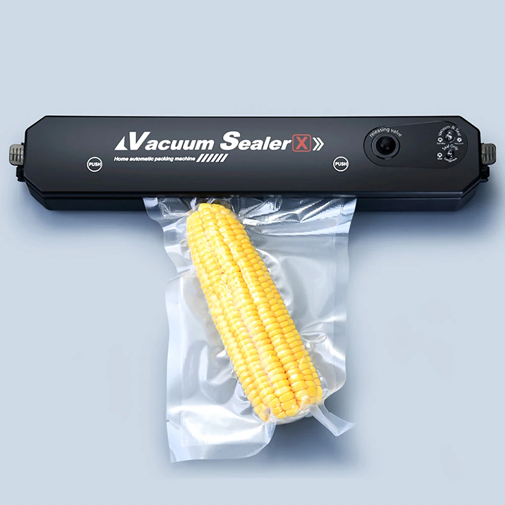 

EU Plug Vacuum Sealer Machine Film Sealer Kitchen Vacuum Packer Machine with 10pcs Food Vacuum Bags Portable