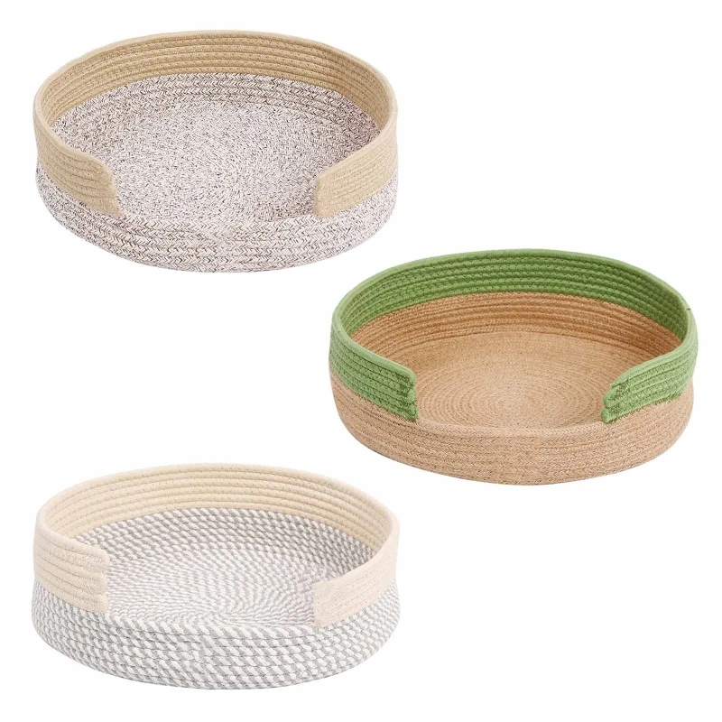 

Прочная кровать для домашних кошек, теплая кровать для маленьких собак, хлопковая тканая кровать для щенков