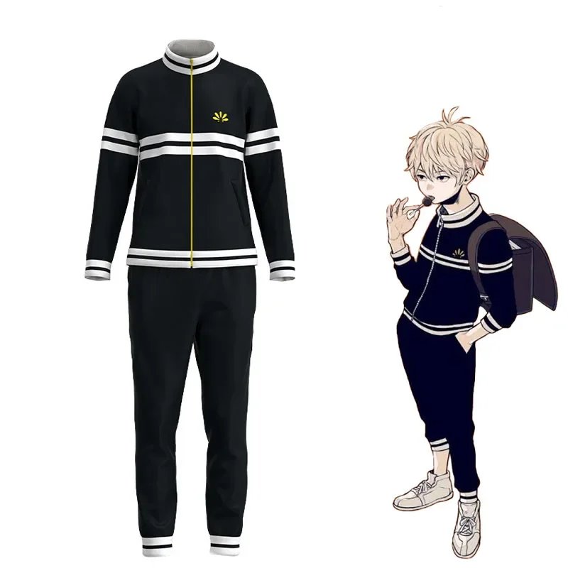 

Tokyo Revengers Young Mikey Cosplay Costume Manjiro Sano Sportswear Zipper Jacket Tokyo Manji Gang Top Pants Suit Halloween