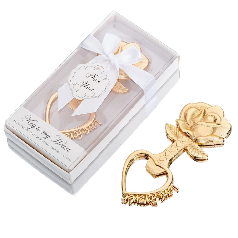 50 шт. Свадебные Открывашки для гостей роза цветок любовь навсегда сердце бутылок
