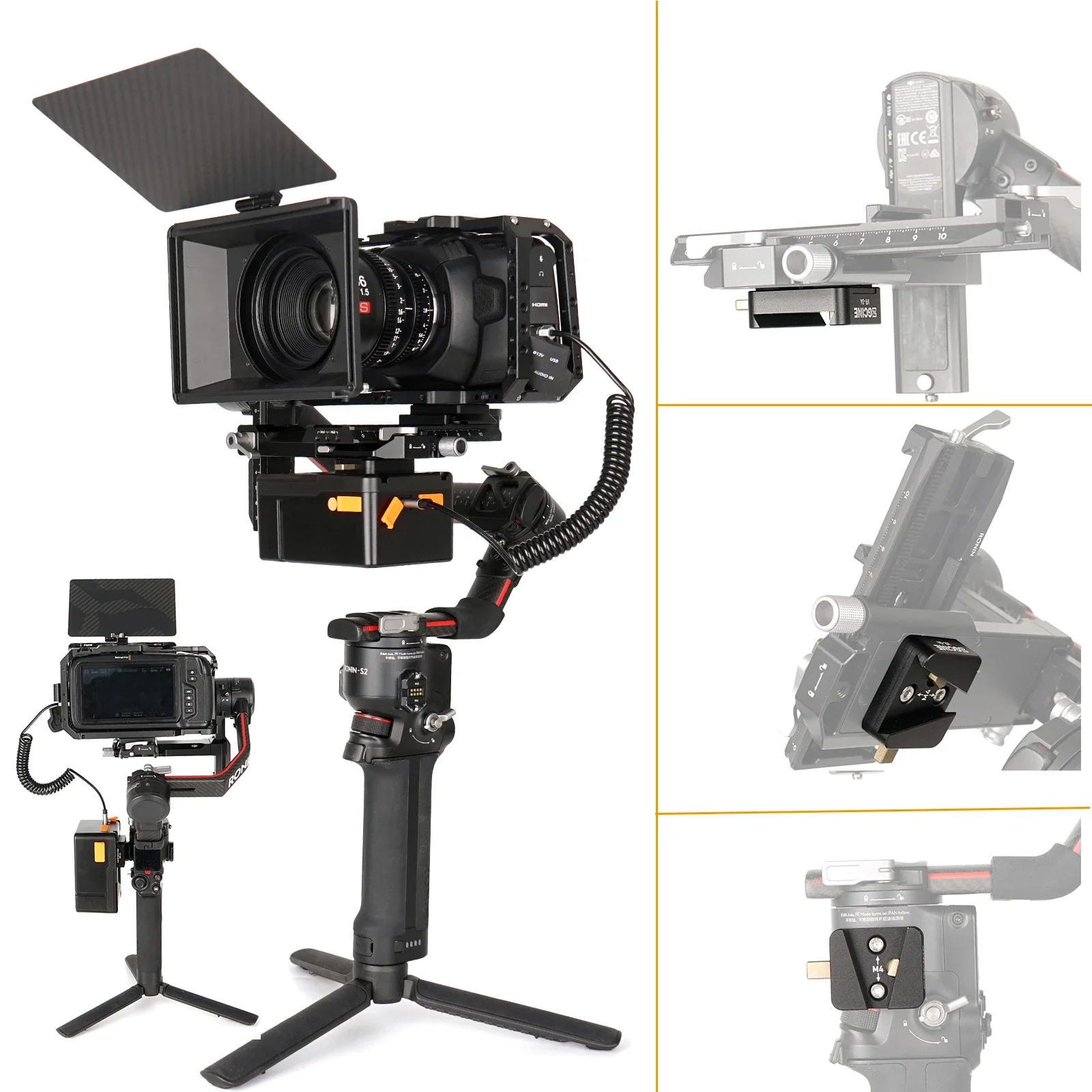 Адаптер для батарей V-Mount ZGCINE VR-04, совместимый со стабилизаторами DJI Ronin S2S3, аксессуар для камеры, адаптер для батарей V-Lock. (art.: 3920db9cfdcbb) - 3920db9cfdcbb