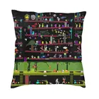 Чехол для подушки Donkey Kong с аркадными играми, коллажем, диванная домашняя декоративная квадратная наволочка для подушки, диванная подушка