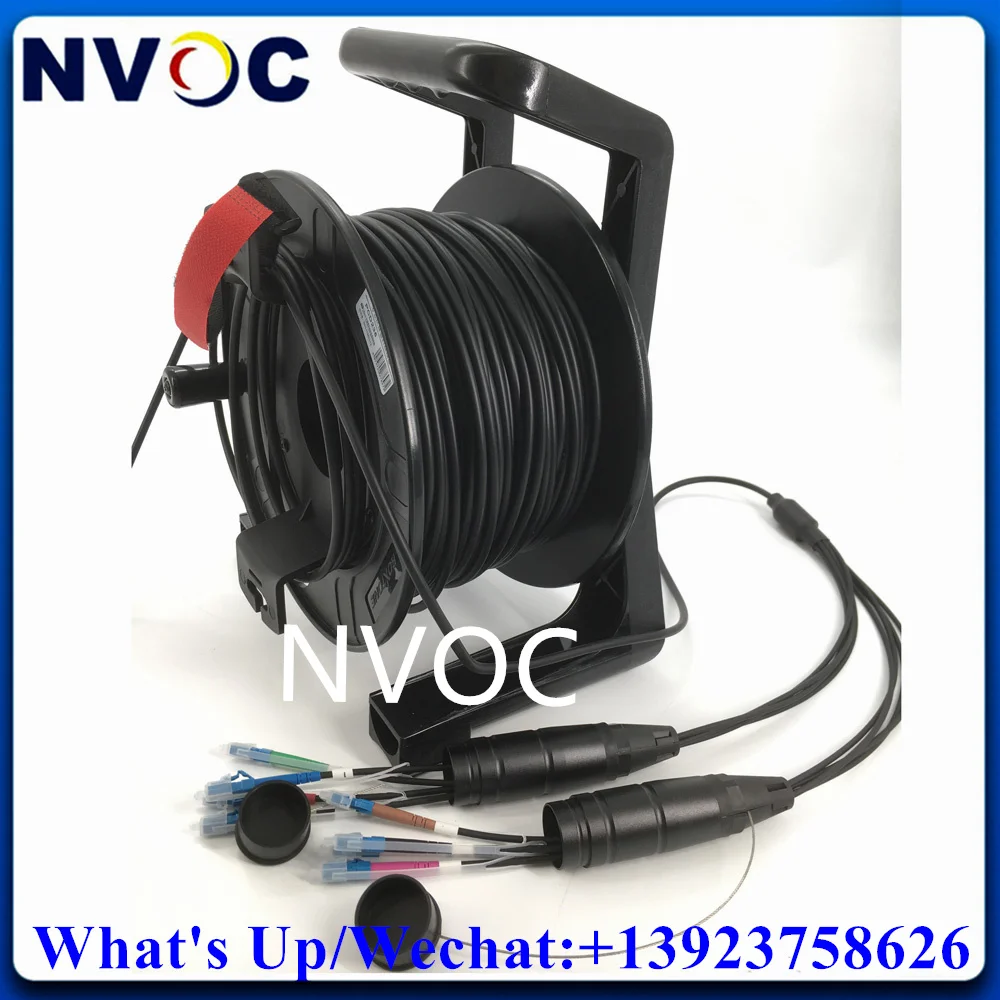 Полевой Тактический волоконно-оптический коннектор G657A1 16 ядер 200 м М с барабаном