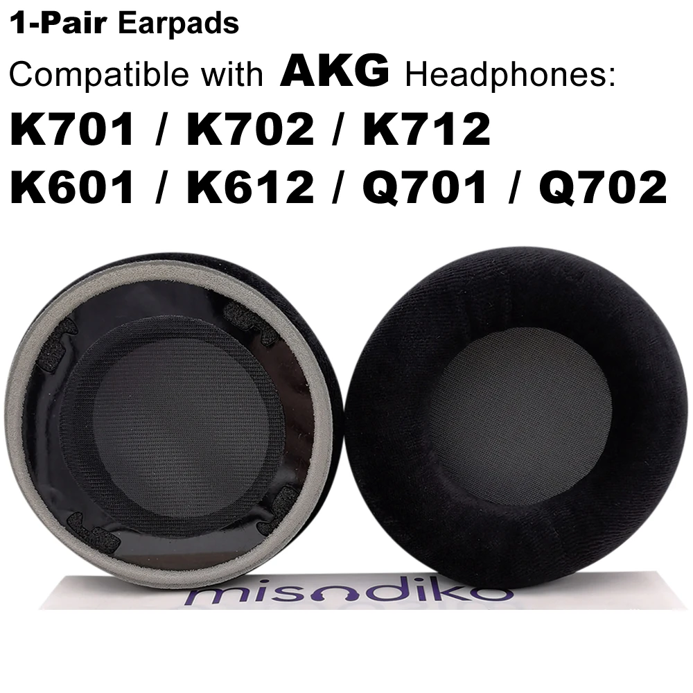 Misodiko-almohadillas de repuesto para auriculares AKG K701, K702, Q701, Q702, K601, K612, K712 Pro Audio