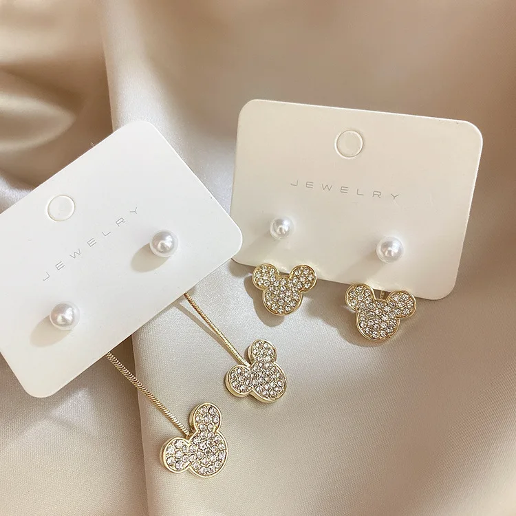 

Crystal Pearl Earrings Luxury Mouse Long Tassel Drop Earring For Women 2022 Korean Trendy Zircon Romantic Wedding Jewelry Gifts