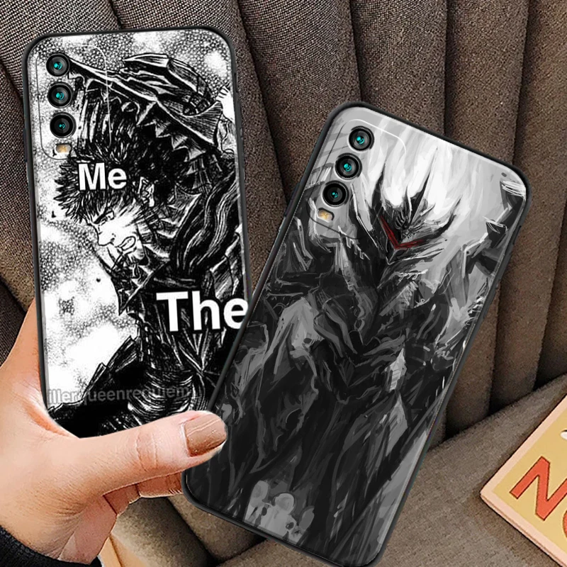 

Berserk Japanese Anime Phone Cases For Xiaomi Redmi POCO X3 GT X3 Pro M3 POCO M3 Pro X3 NFC X3 Mi 11 Mi 11 Lite Soft TPU