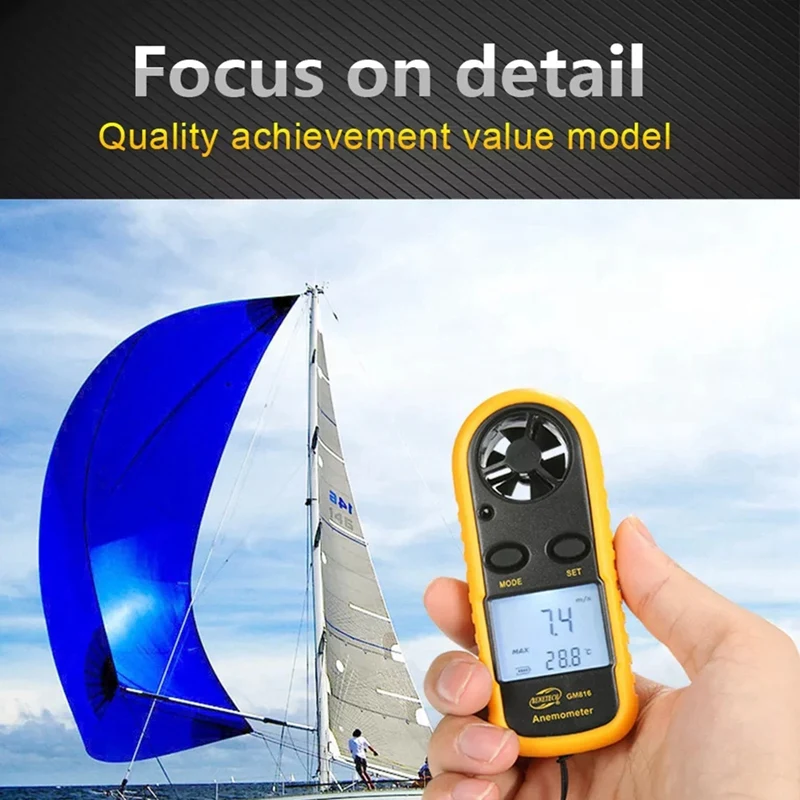 Цифровой анемометр BENETECH GM816 прибор для измерения скорости ветра уровня