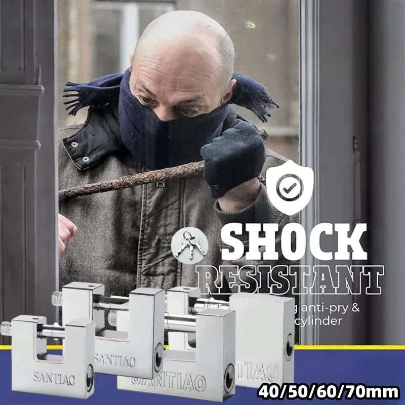 Водонепроницаемый противоскользящий навесной замок с 3 кнопками