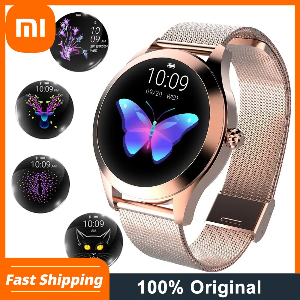 

Xiaomi female smart watch ip68 heart rate monitor message call reminder pedometer calories smartwatch female watch for android