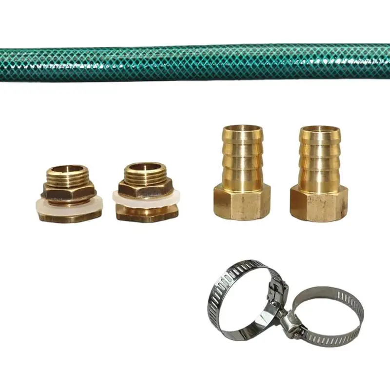 

Garden Hose Fittings Hose Quick Connector With Clamps Water Hose Repair Kit For Connecting Washers Garden Hoses Water Buckets