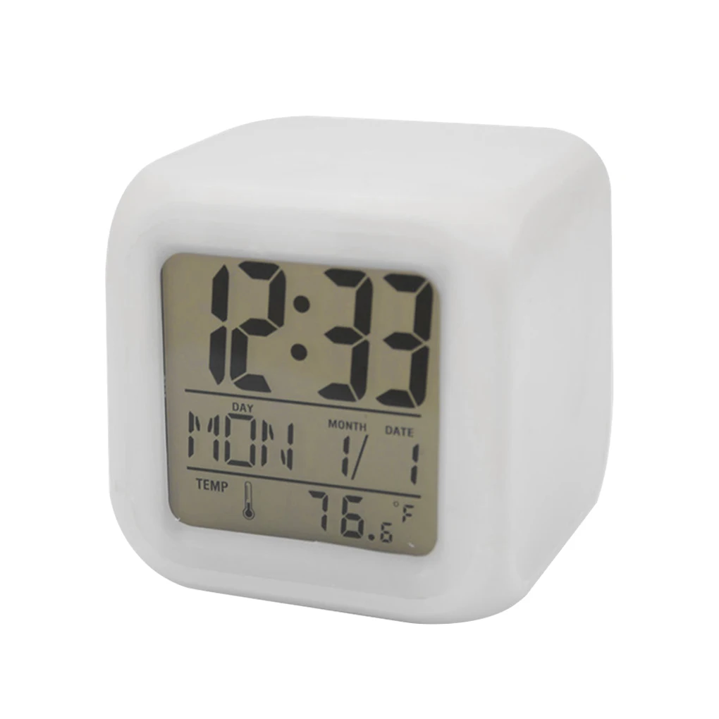 

Будильник, светодиодсветодиодный цветные часы, настольные цифровые электронные настольные часы, светильник, детский таймер для дома и офис...