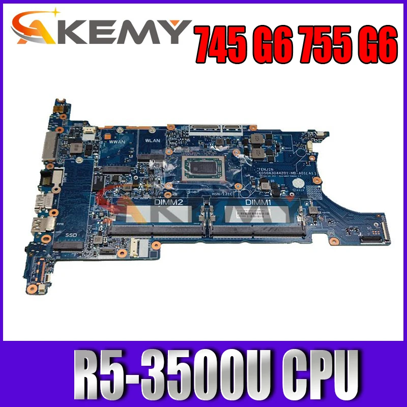 

L62295-001 L62295-601 For HP EliteBook 745 G6 755 G6 Laptop motherboard 6050A3044201-MB-A01(A1) With R5-3500 CPU DDR4 100% OK