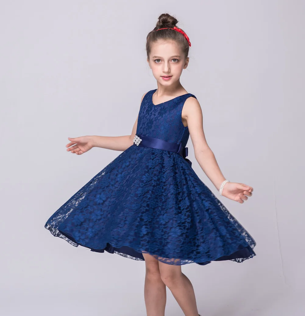 

Summer Dresses Girls Blue Piano Costume White Purple Princess Dress Evening Girl Birthday Party Baby Kid Wedding Ceremony Dress