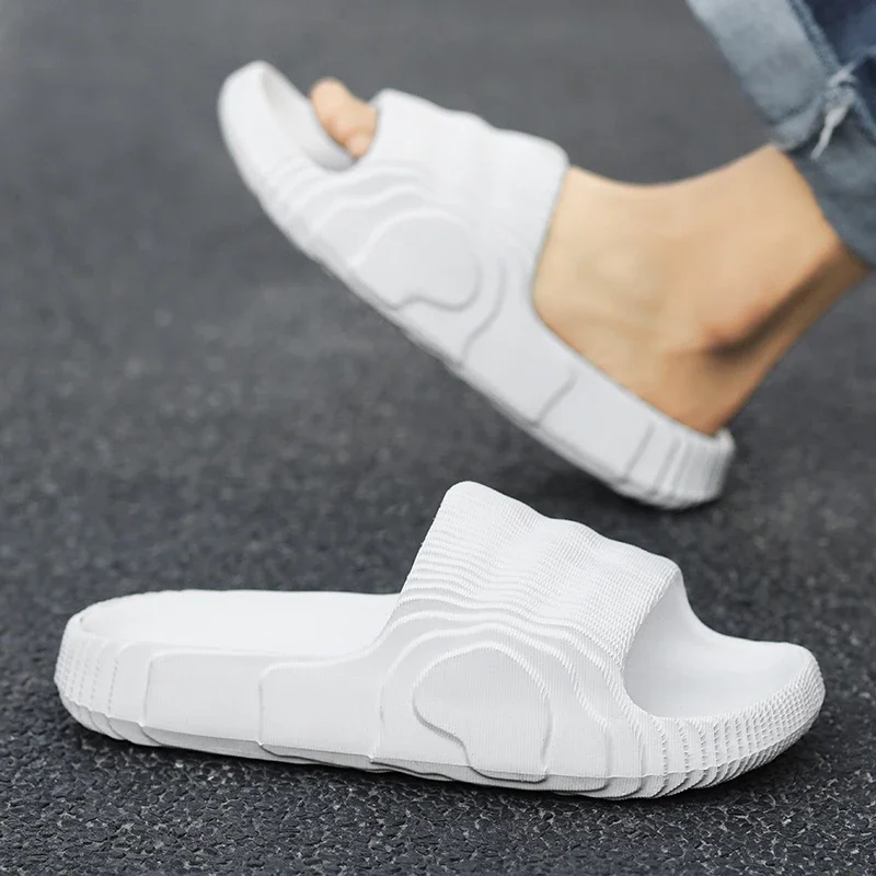 Шлепанцы унисекс Нескользящие мягкие сандалии для дома и ванной однотонные