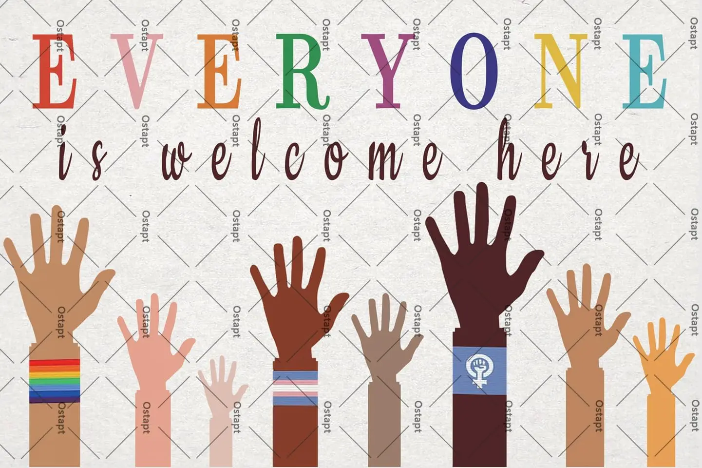 Xopt каждый — это добро пожаловать здесь Настенный декор Включение Образование