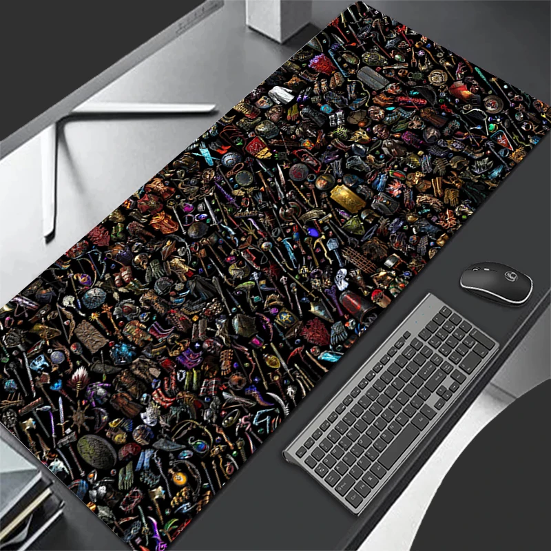 Большой игровой коврик для мыши с аниме «Путешествие в изгнании», мягкий коврик для мыши для игр на ноутбуке 80x40, офисный коврик для клавиатуры, CS GO, Настольный коврик