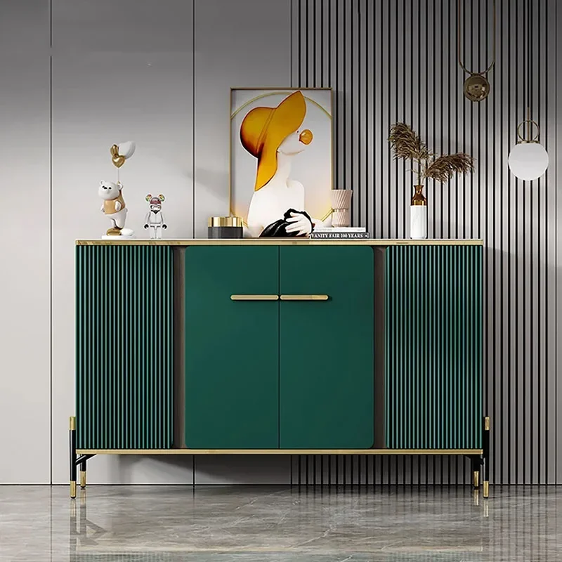 Вход Дизайнерский шкаф для обуви Витрина гостиной Роскошная полка хранения