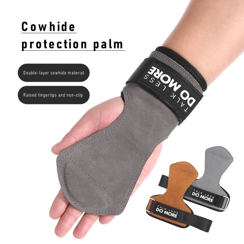 

Sports Leather Padding Gloves Weightlifting Hand Wraps Fitness Exercise Gloves Lifting Grips No Calluses with Wrist Support