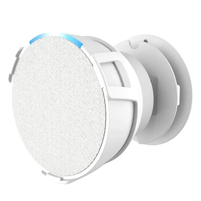 Фото Настенный держатель для динамика QWE-2X для Echo, кронштейн для звуковой системы, встроенный кабельный органайзер, белый цвет №3