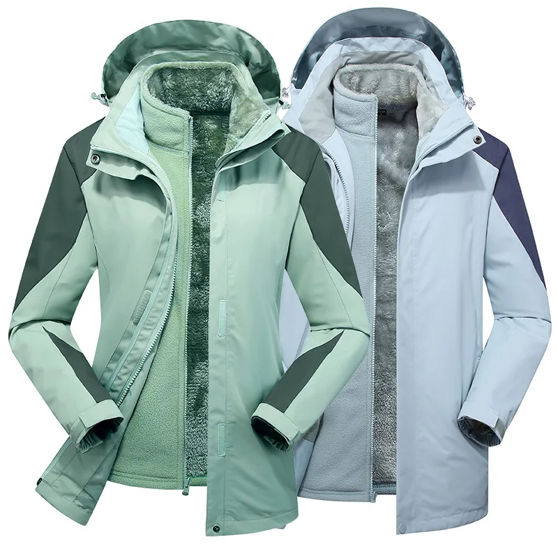 BINGCHENXU новые мужские зимние уличные куртки и костюмы для дома три в одном