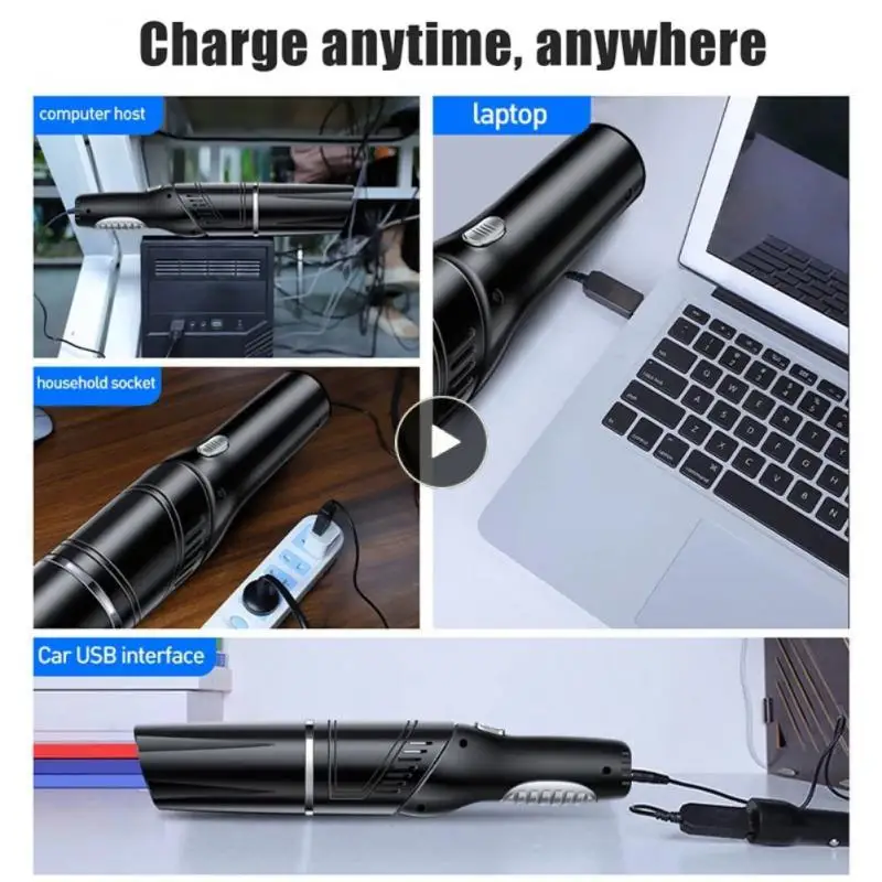 

Desktop Dust Cleaning Tool 12000pa 180 Degree Rotatable Strong Suction Cleaners Wireless Cleaning Machine Car Accessories