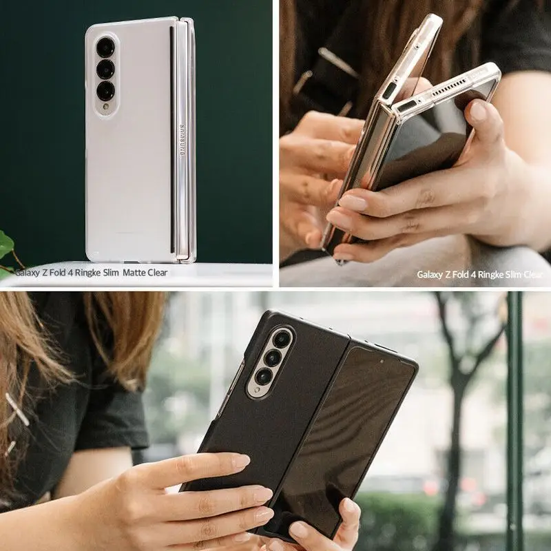 

Прозрачный чехол-книжка для Samsung Galaxy Z Fold 4, чехол для W23, задняя крышка