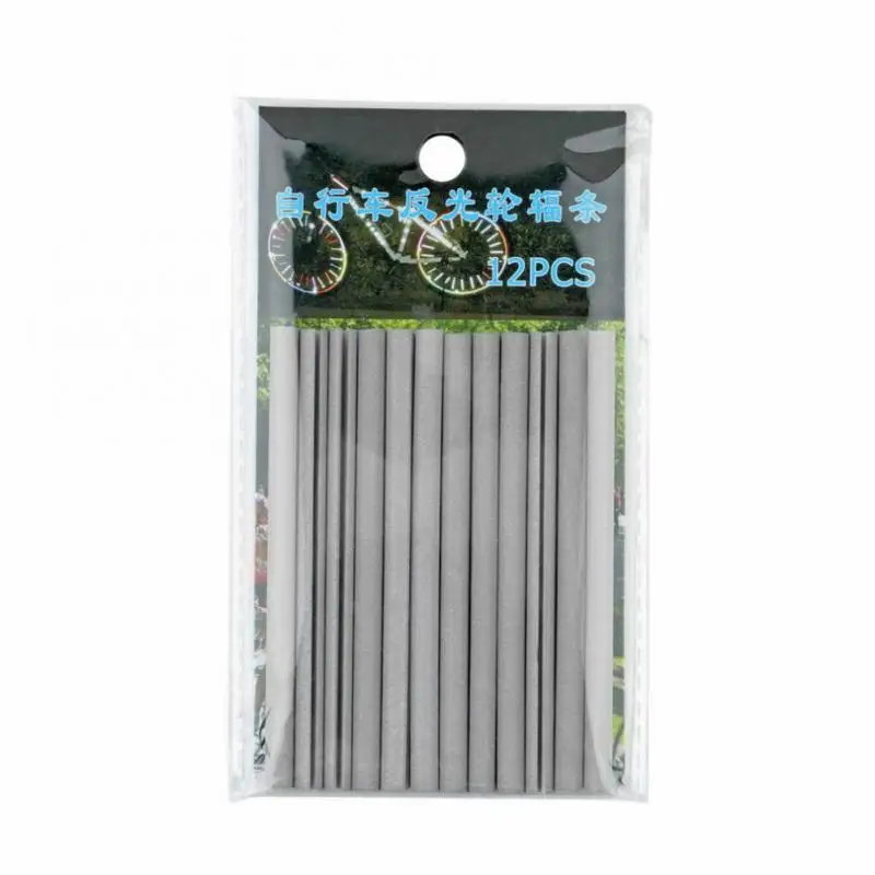 

12pcs Bicycle Reflective Stickers Wheel Decals Reflector Tubes Tape Safety Strips Kids Bicycle Sticker Balance Bike Decorations