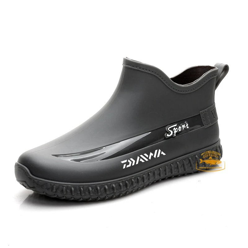 

Daiwa Men Outdoor Water Rubber Wading Shoes Summer Wear-resistant Rain Boots Non-slip Fishing Shoes Waterproof