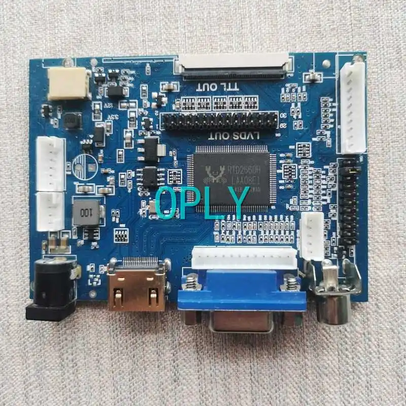 Плата контроллера для ЖК-монитора HT14X11 HT14X12 HT14X13, плата HDMI-совместимая с AV VGA 1024*768 1CCFL 14,1 "20 контактов LVDS, комплект для самостоятельной сборки