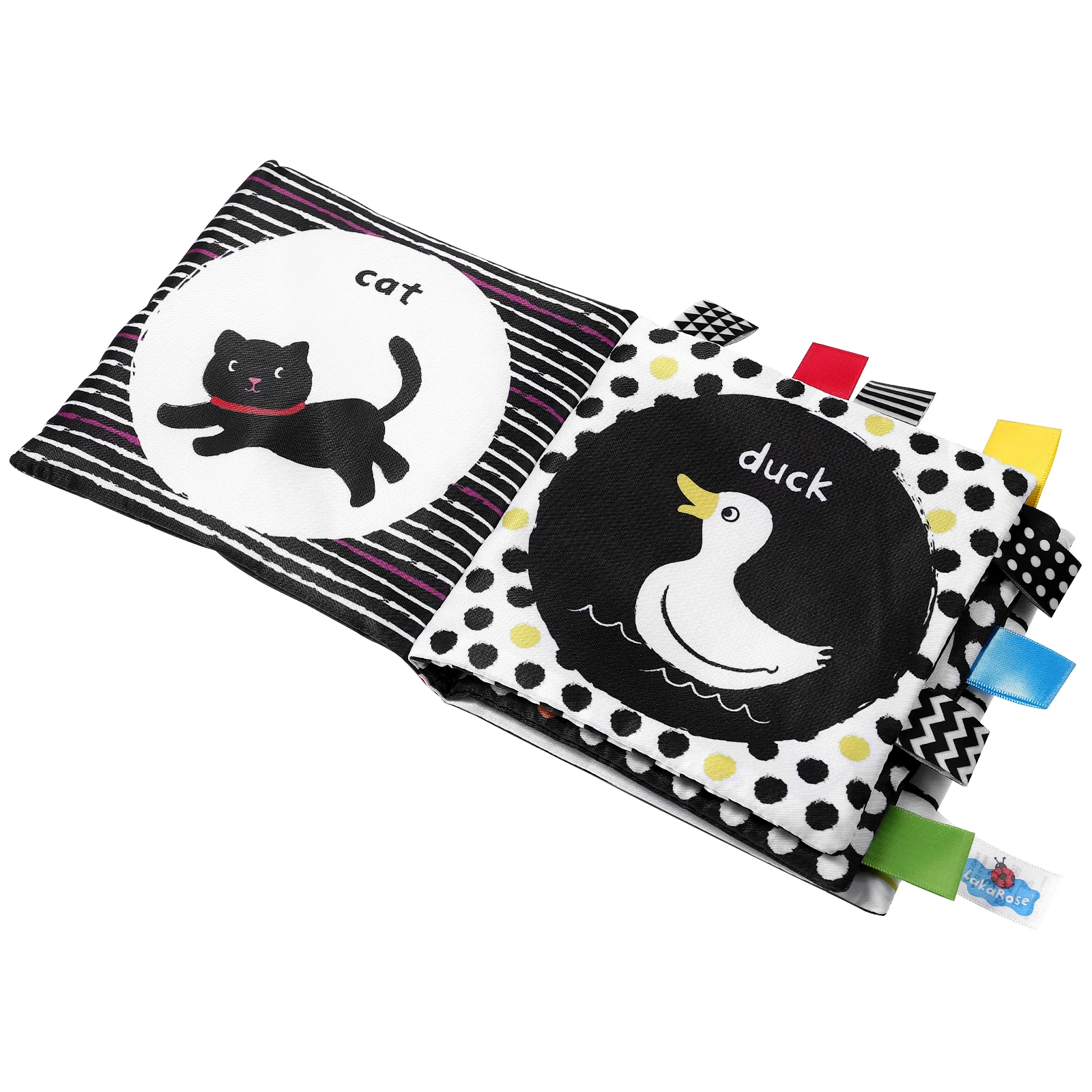 

Cloth Book Baby Gifts Black White Newborn Toys High Contrast Books Newborns Babies Tummy Time Perfect Animal Kids