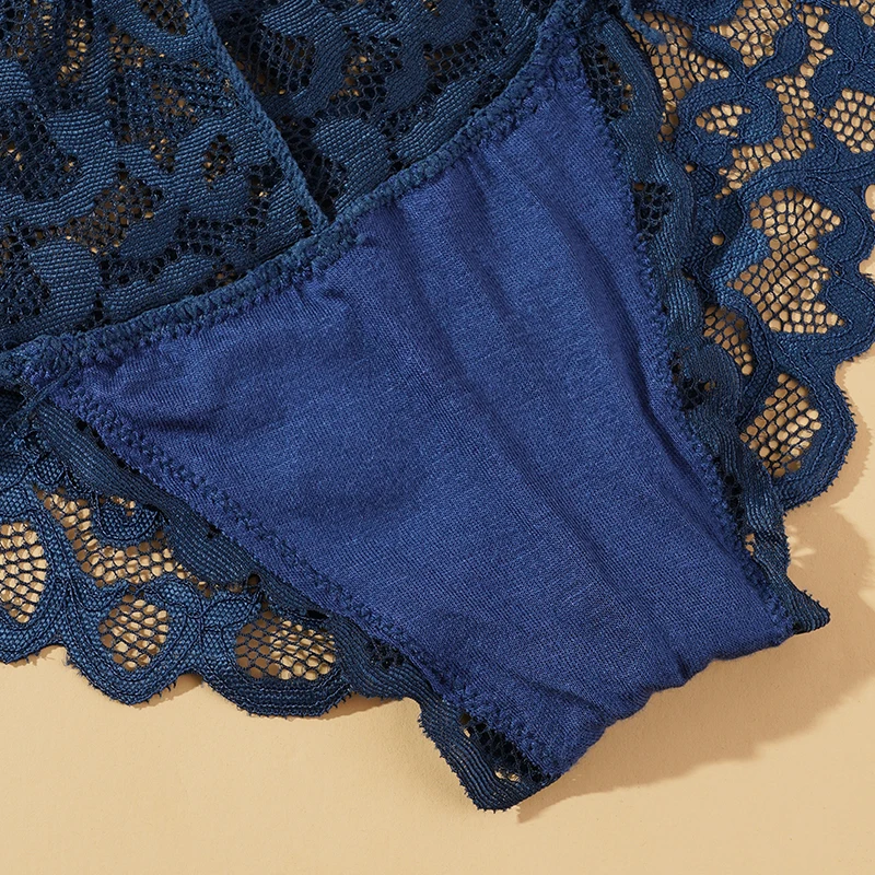 Женские кружевные трусики с высокой талией
