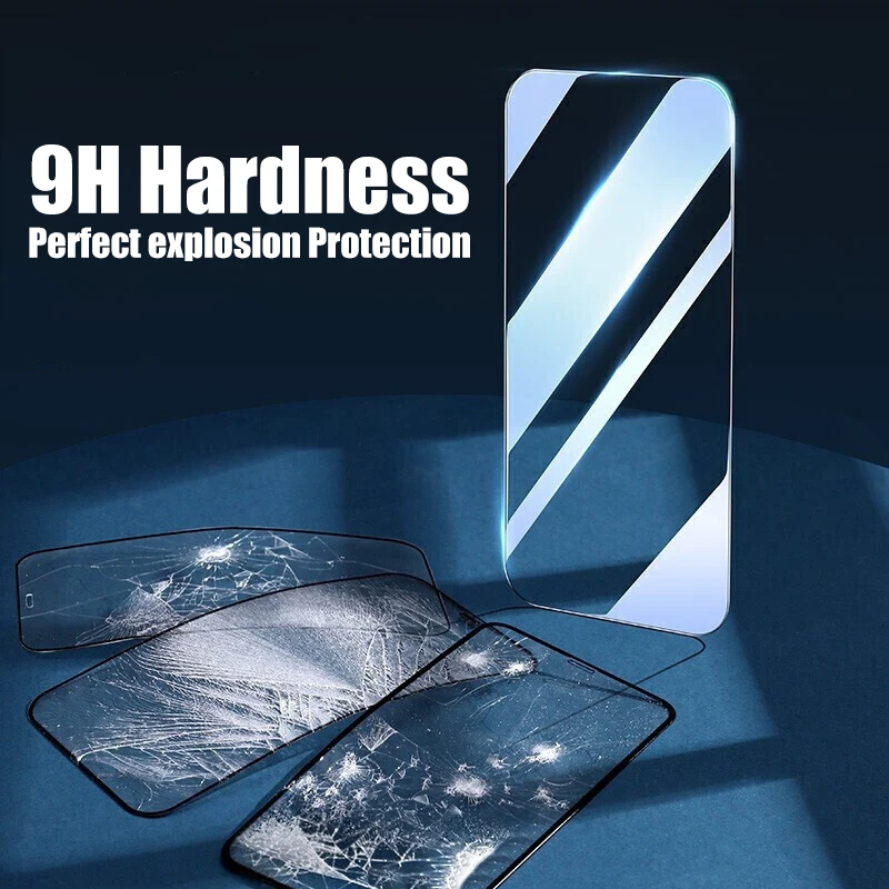 3Pcs Tempered Glass For iPhone 14 13 12 11 Pro Max Mini Screen Protector For iPhone 14 Plus 7 8 6S Plus SE2022 X XR Xs Max Glass